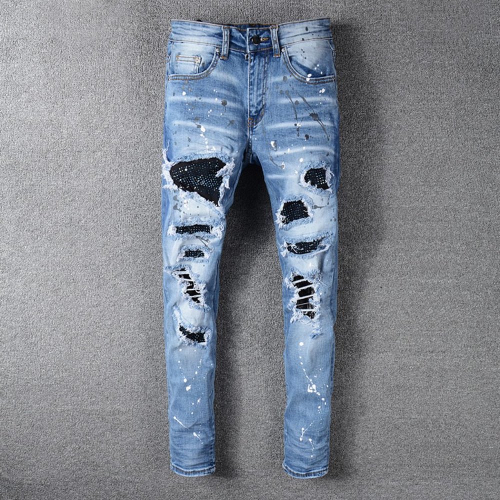 High Street Fashion Men Blue Slim Fit Jeans